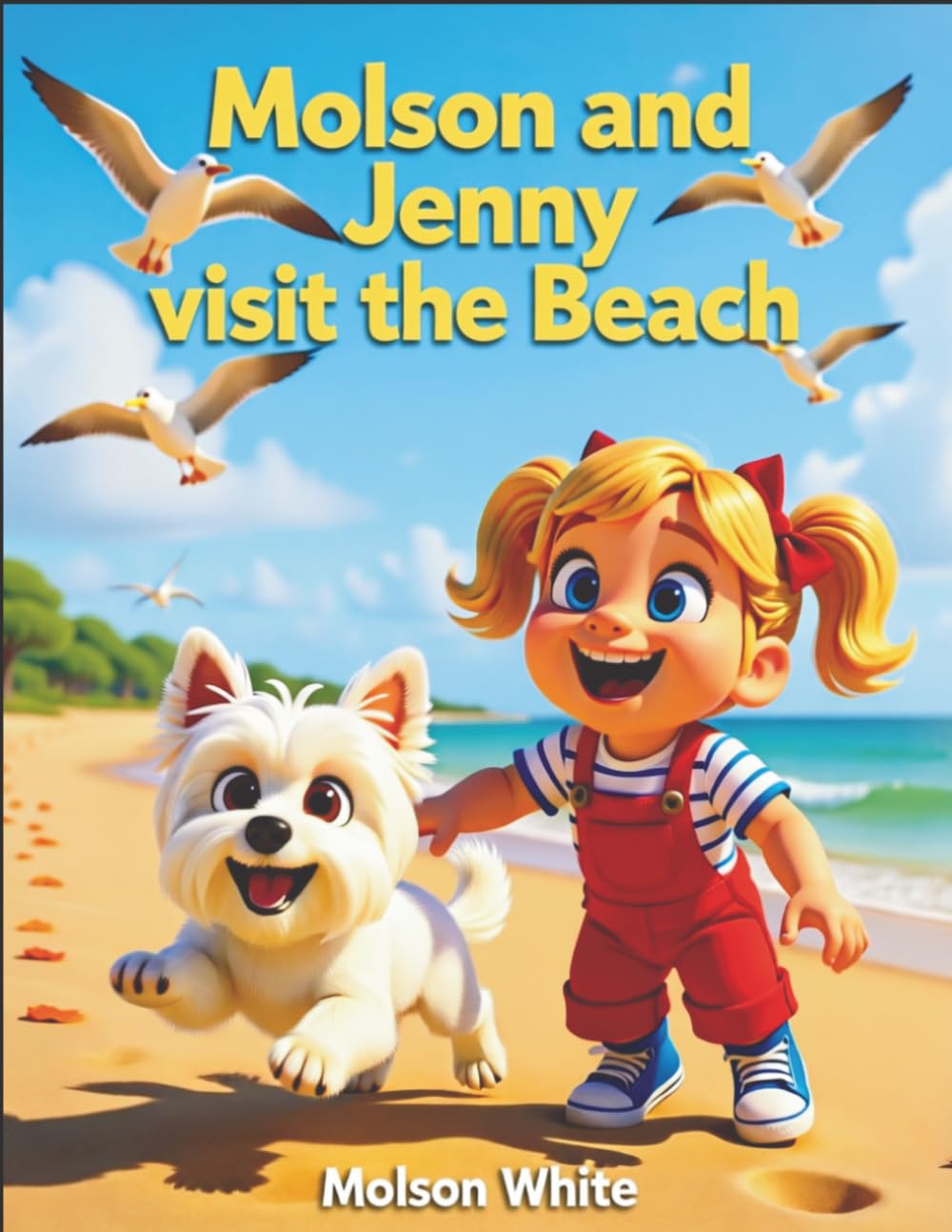 Molson and Jenny visit the Beach! (The Molson and Jenny Adventure Series) cover